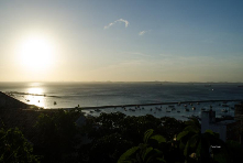 A capital Salvador e a ilha Itaparica - Estado de Bahia