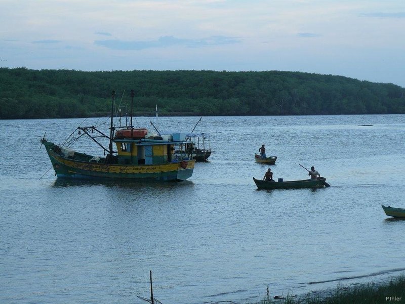 Foto do porto dos pescadores de Canavieiras - Estado de Bahia