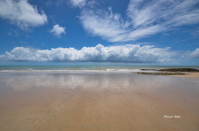 Fotografia das praias de Cumuruxatiba - Estado de Bahia