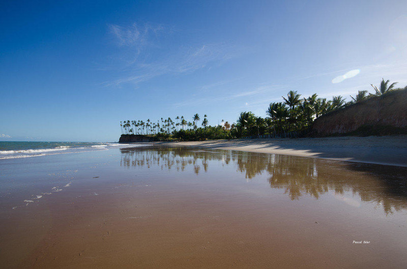 Fotografia das praias de Cumuruxatiba - Estado de Bahia