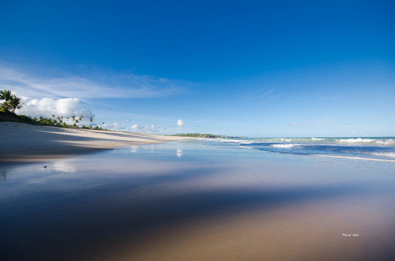 Fotografia das praias de Cumuruxatiba - Estado de Bahia