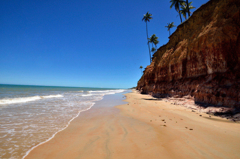 Fotografia das praias de Cumuruxatiba - Estado de Bahia