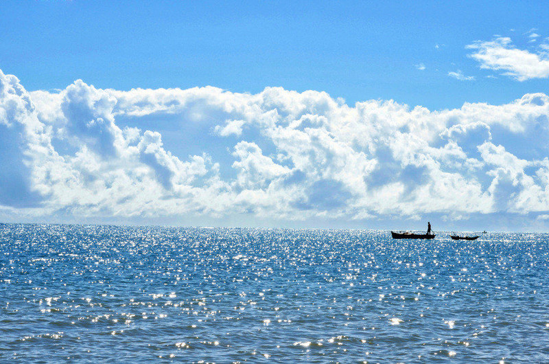 Fotografia das praias de Cumuruxatiba - Estado de Bahia