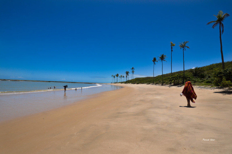 Fotografia das praias de Cumuruxatiba - Estado de Bahia