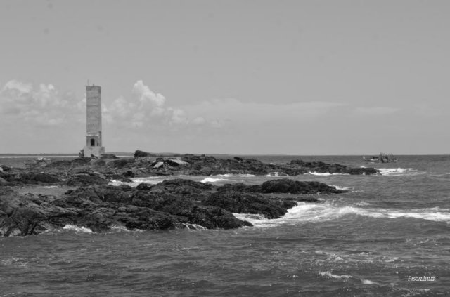 Fotografia de Itacaré avec le fleuve Rio de Contas et l'océan