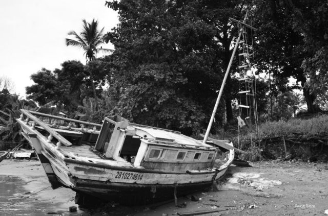 Fotografia de Itacaré avec le fleuve Rio de Contas et l'océan