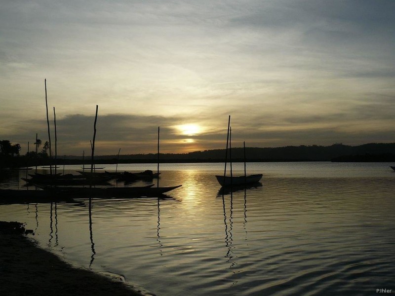 Fotografia do braço do mar que vai no interior das terras - Estado de Bahia